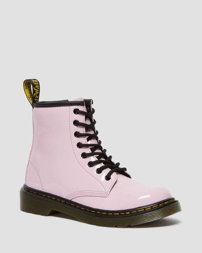 Dr Martens Støvler Barn Rosa Junior 1460 Patent Læder Lace Up 4725MJQAD